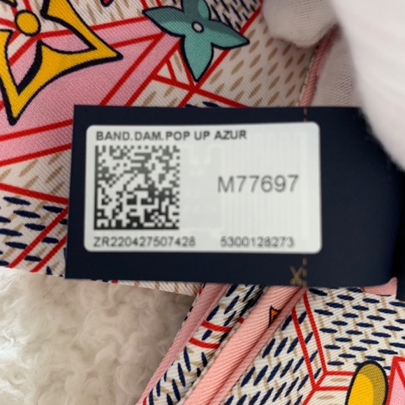 NEW LOUIS VUITTON DAMIER POP UP BANDEAU - M77697 - Picture 5 of 14